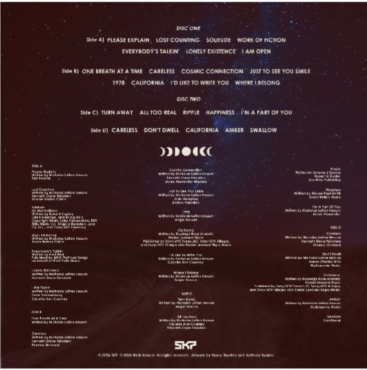 PRE-ORDER Nick Hexum "Phases Of Hope And Hollow" Deluxe Vinyl LP