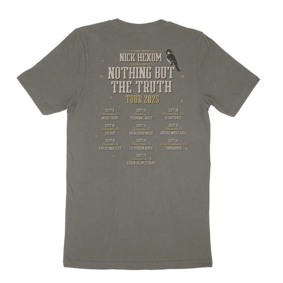 Nick Hexum "Nothing But The Truth 2025 Itinerary" Grey T-Shirt