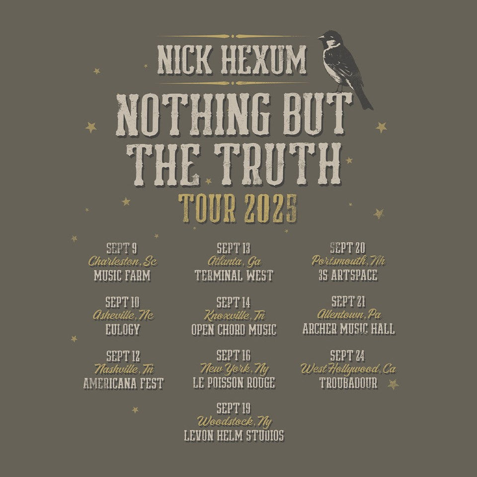 Nick Hexum "Nothing But The Truth 2025 Itinerary" Grey T-Shirt