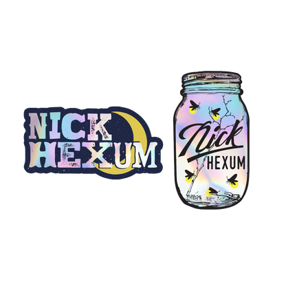 Nick Hexum Holographic Sticker Set